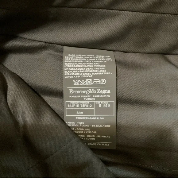 Ermenegildo Zegna Men’s Wool Dress Pants, Brown, Real Luxury! 36” X 34” - Picture 7 of 13